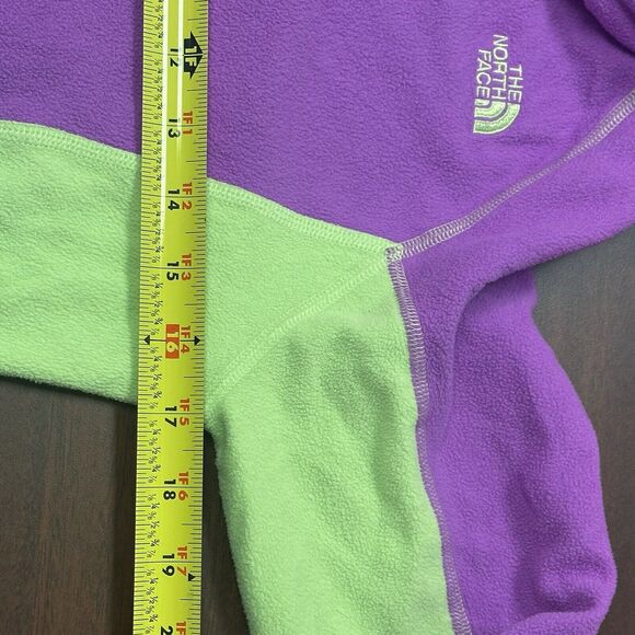 The North Face Full Zip Fleece Girls L 14-16 Colorblock Sweater Activewear - Picture 6 of 8